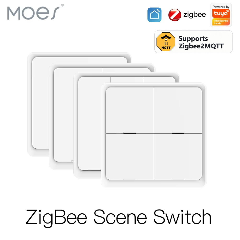 Sonoff Basic - MOES 4 Gang Tuya Zigbee2MQTT Wireless