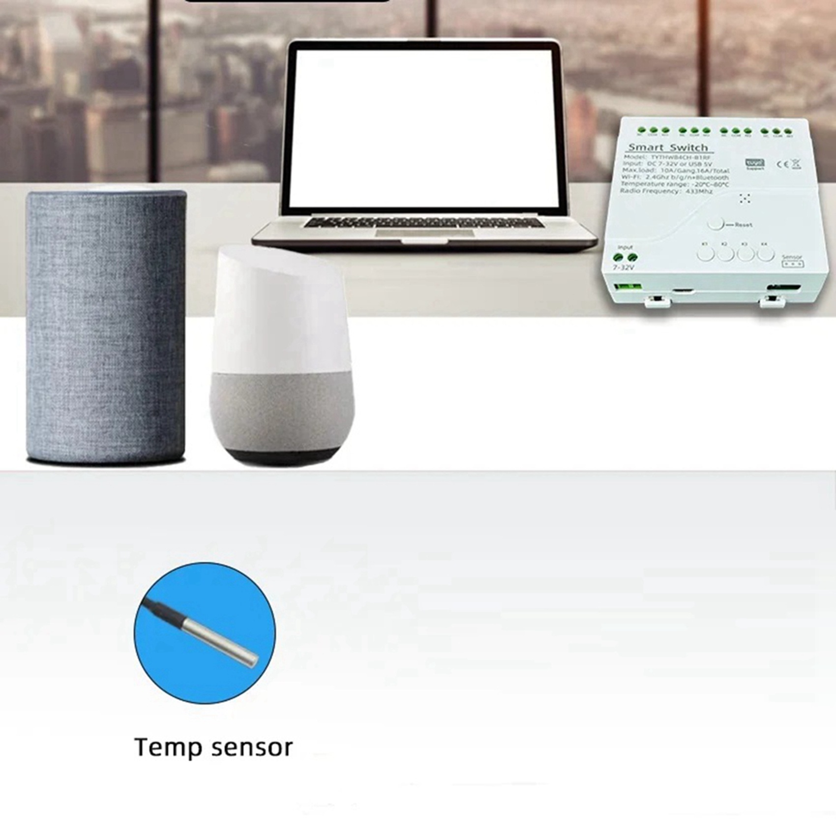 B44C 2X Tuya Wifi DC 7-32V 4 C - Tuya 4 Channel recension och pris