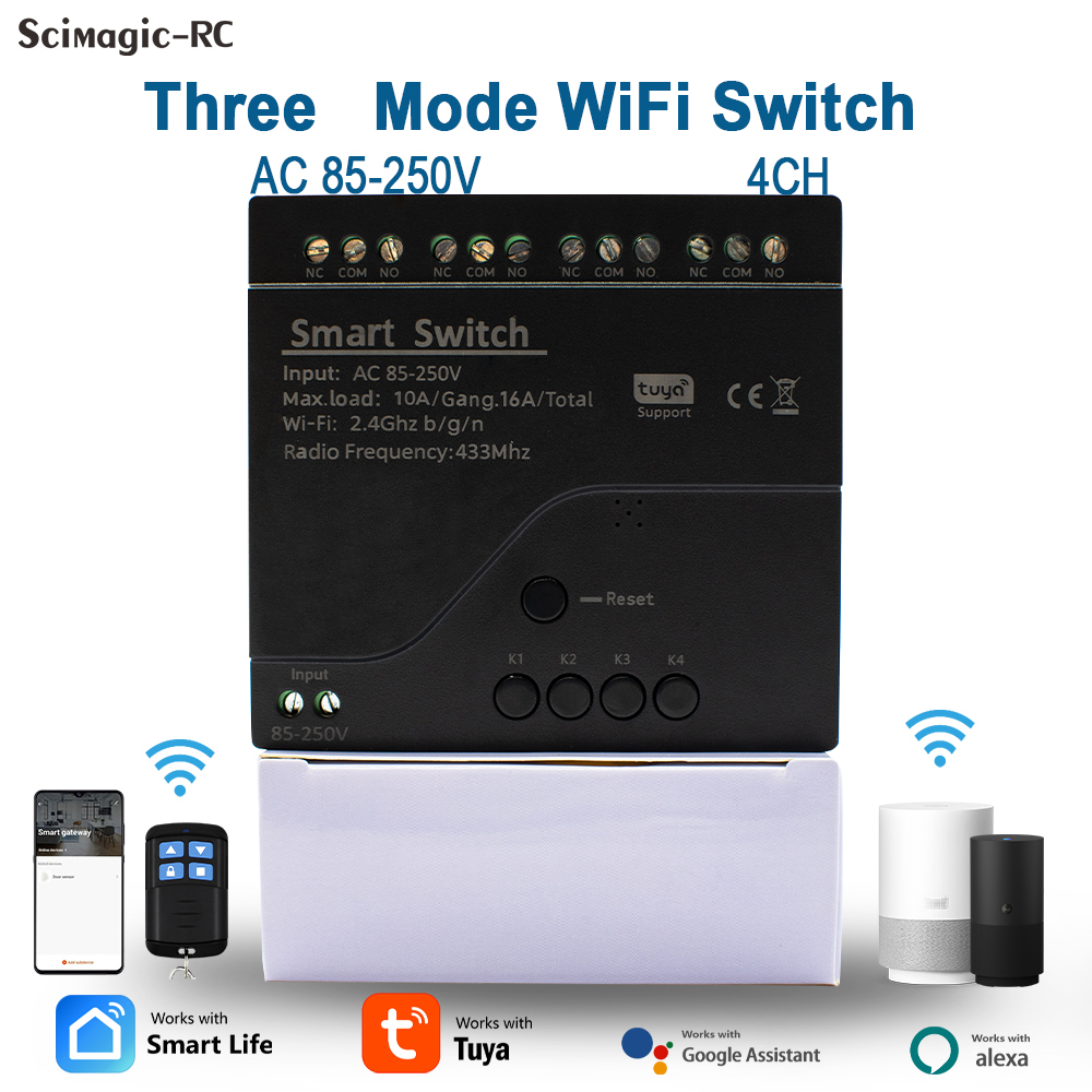 4CH WiFi Relay Module Tuya Sma - Tuya 4 Channel recension och pris