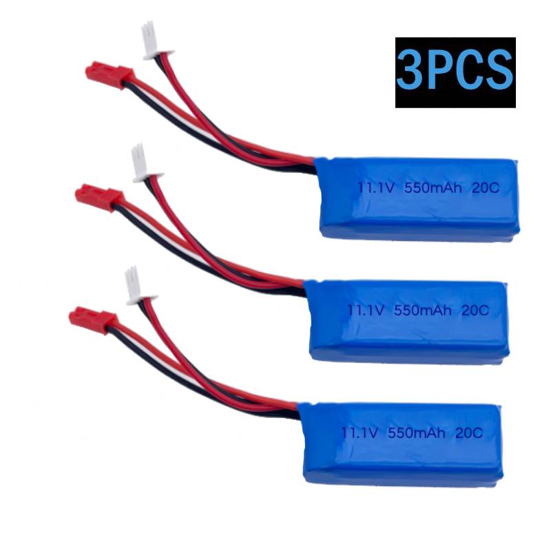 3PCS 20C 3S 11.1V 550mAh RC Li - Shelly Plug recension och pris