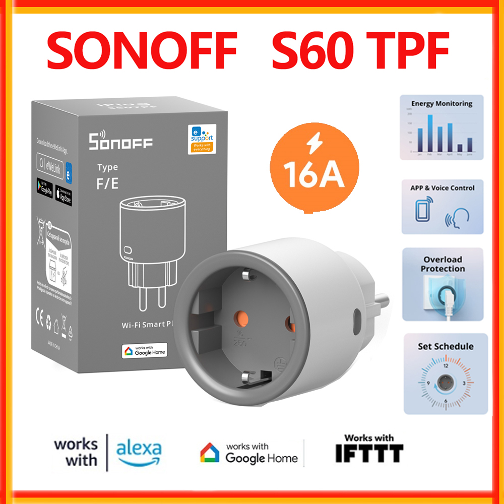 SONOFF S60 TPF EU Wifi Smart P - Sonoff Mini R4 recension och pris