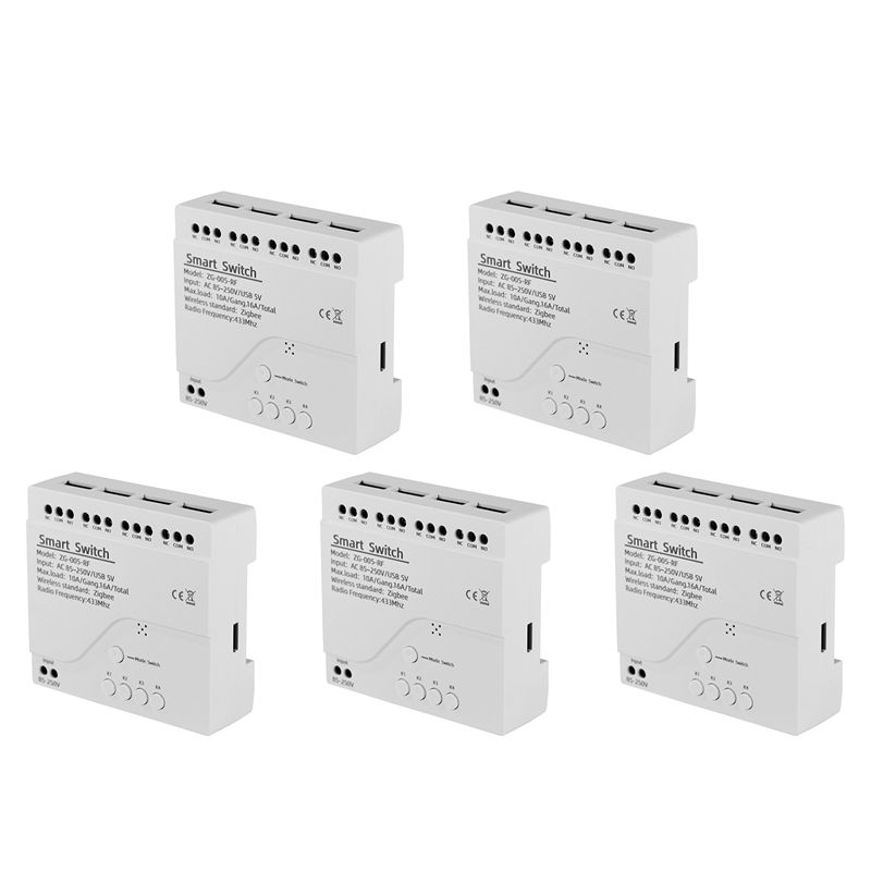 5X 4 Channels Tuya Zigbee Smar - Smart Relay Tuya recension och pris