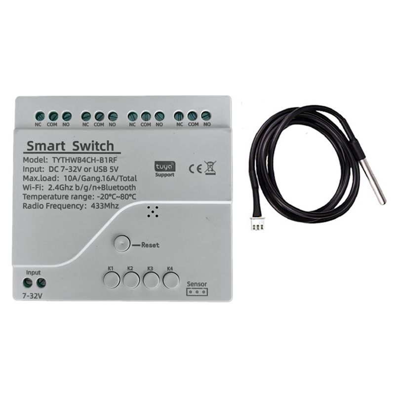 DT51 Tuya WiFi 4 Channel Smart - Tuya 4 Channel recension och pris