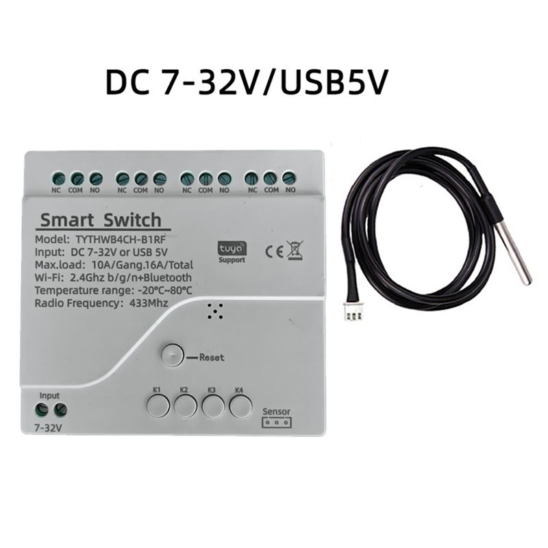 DT51 Tuya WiFi 4 Channel Smart - Tuya 4 Channel recension och pris